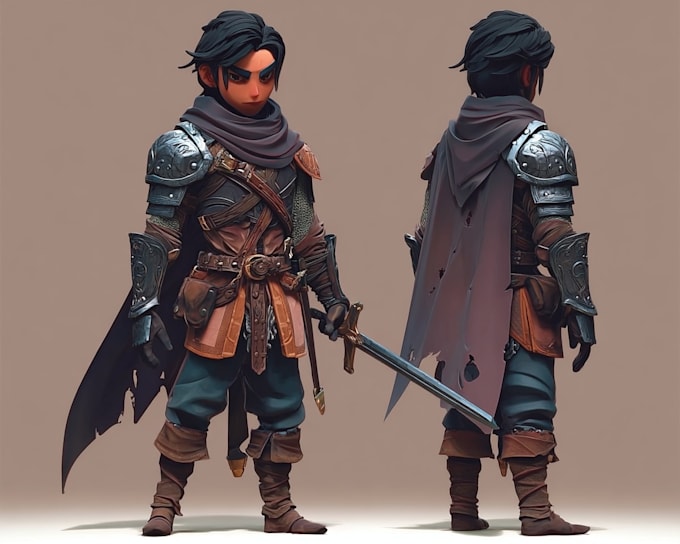 draw fantasy rpg characters for games