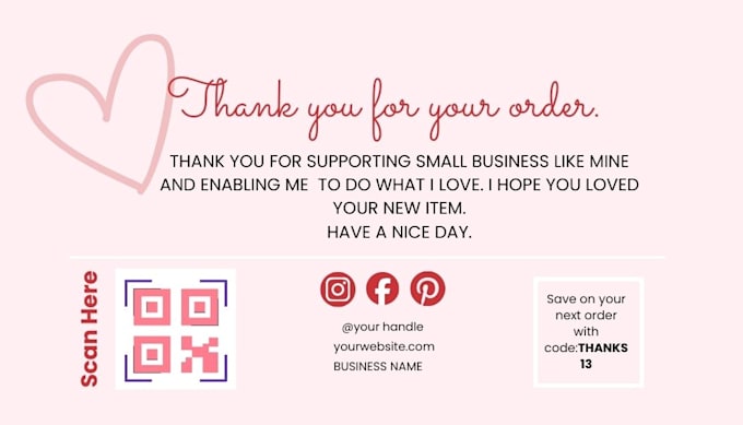 create thankyou business cards