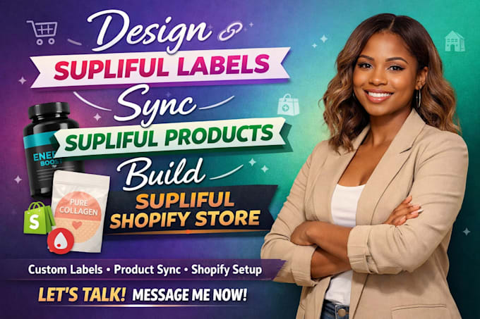 design supliful labels sync supliful products design supiiful shopify store