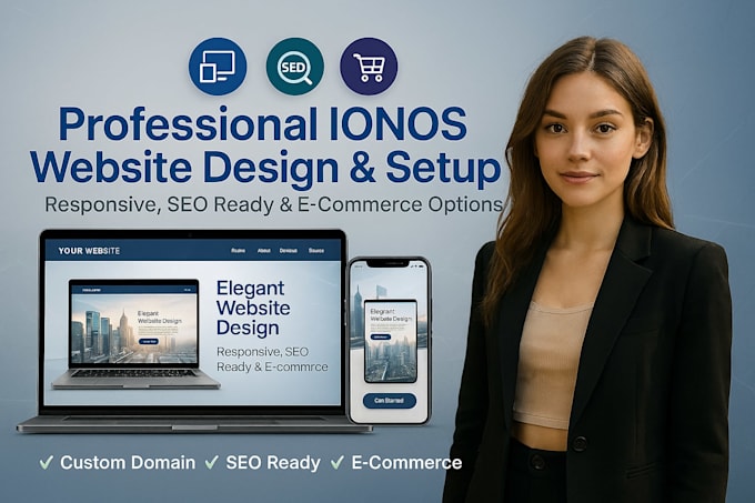 design ionos website redesign ionos website seo setup ecommerce website setup