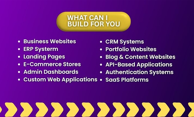 build modern custom website as a full stack web developer