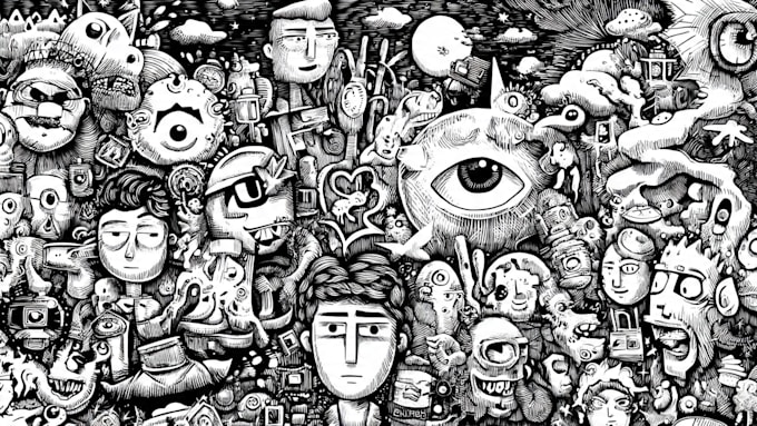 draw simple doodle illustration