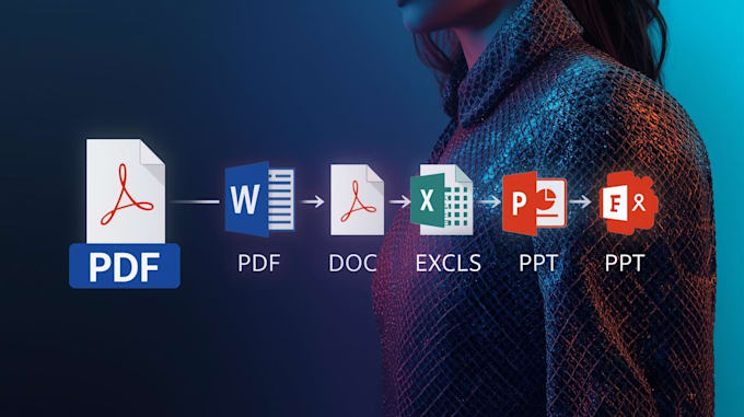 convert PDF to excel, word, or powerpoint professionally