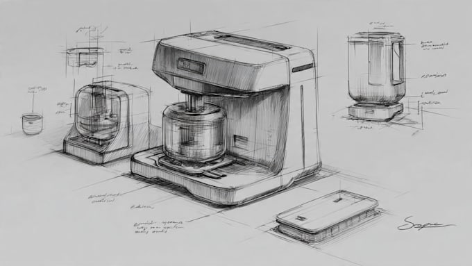 sketch a product design idea