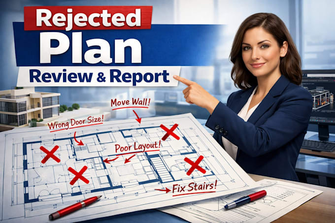 review and write report on your rejected US architectural plans