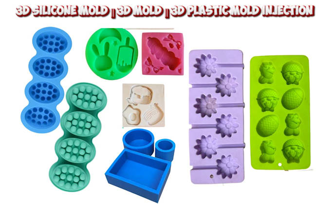 custom 3d printable mold designs for silicone casting, 3d injection mold
