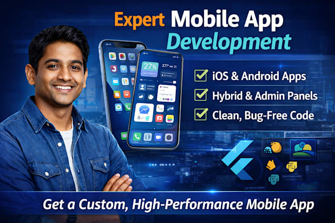 build a professional flutter mobile app for ios and android