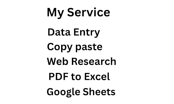 do data entry, copy paste and web research