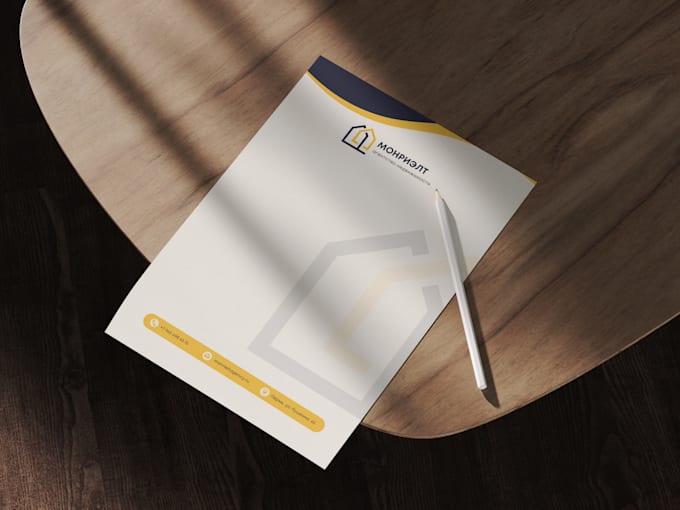 create modern letterhead design