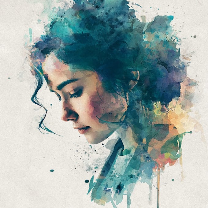 illustrate anything in watercolor style