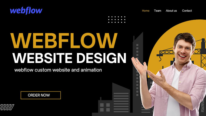 design webflow cms website, responsive webflow design,animations webflow website