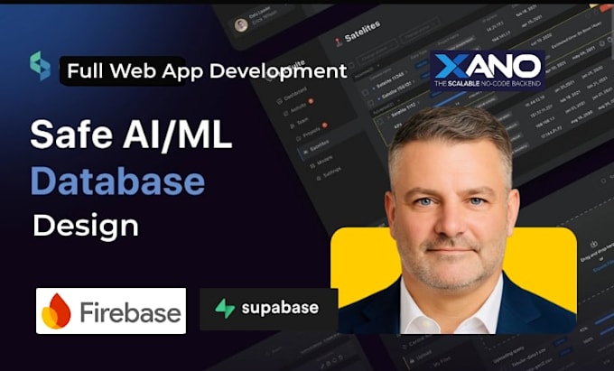 setup supabase, firebase, xano backend for saas app mobile app development