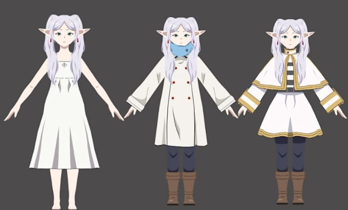create custom vrchat avatar model, vtuber, vroid model, fbx to vrm, rig3d avatar