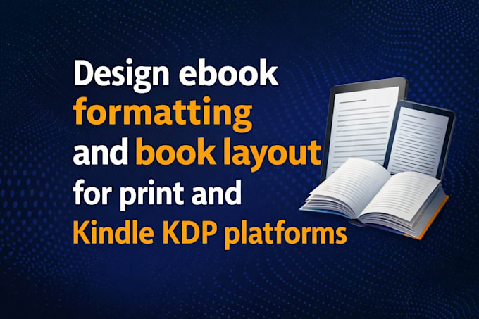 Design ebook cover formatting and book layout for print and kindle by ...