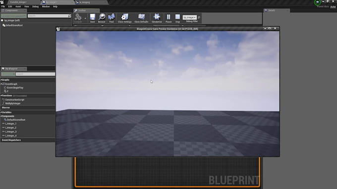create and develop blueprint or fix errors in unreal engine