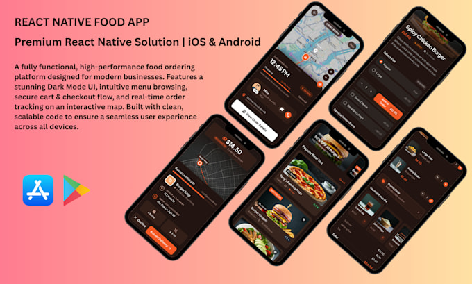develop a high quality react native ios android app