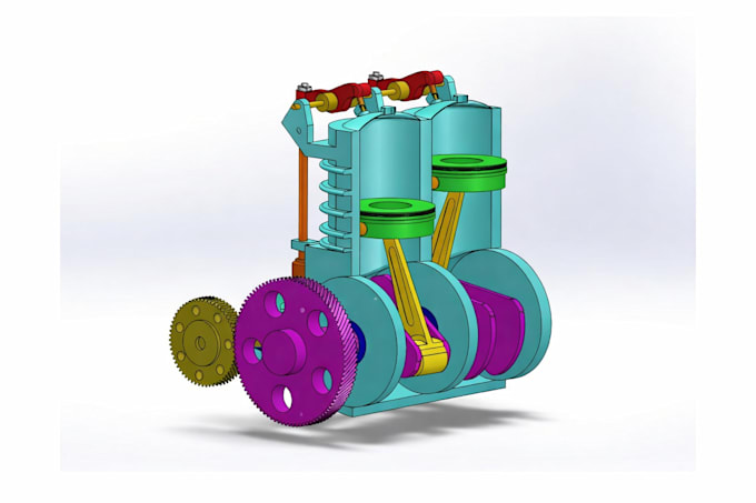 3d mechanical cad mechanical part model cad and cam prototype design 2d ...