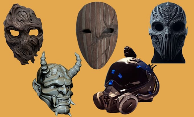 do 3d mask 3d cosplay helmet 3d armor 3d cosplay creation scary mask anime props