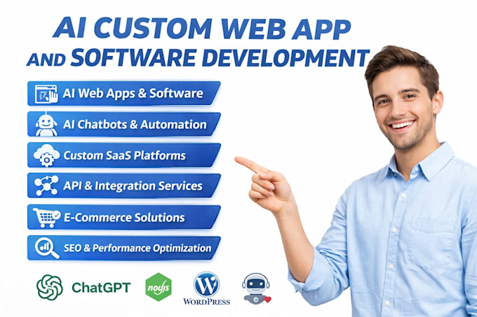 create a full stack website , ai chatbot website for you