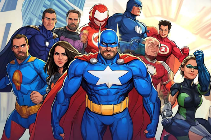 Anyman Design superhero character design concept art for your comic by Cossey ...