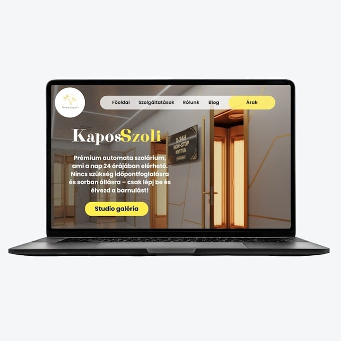 create a professional responsive website in hungarian or german