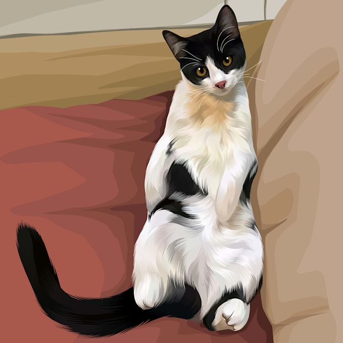 turn your pet in to vector portrait