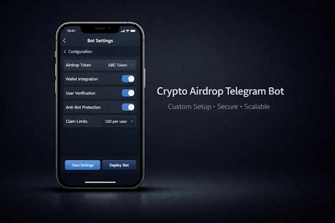 create an advanced telegram airdrop bot with ton wallet connect