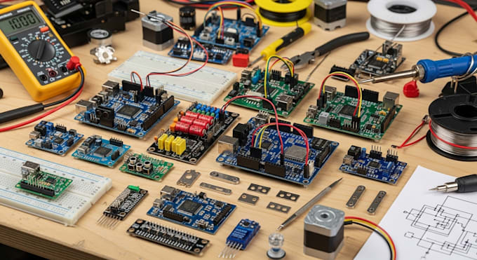 design professional mechatronics and electronics hardware pcb for diy and maker