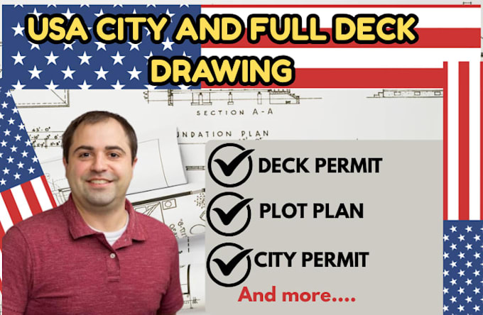 do city permit deck drawing plot plan deck permit mechanical drawing