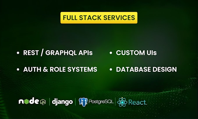 do custom website development full stack frontend and backend