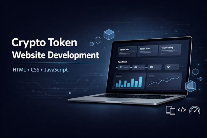build your token crypto website using html css javascript