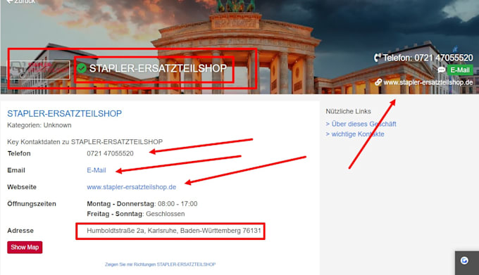 manual germany local citations and directory submissions for SEO ranking boost