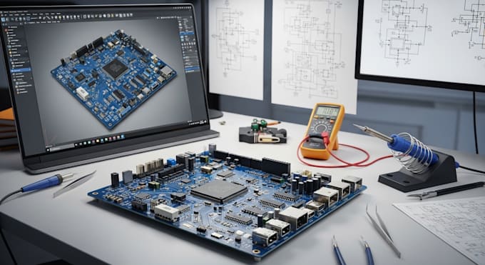 design custom pcb layout, pcb routing  and engineering service