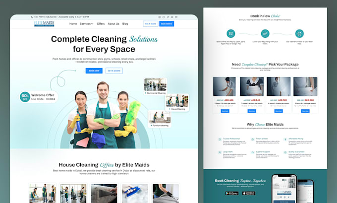 Design modern ui ux for website and mobile app in figma by Mahebe_hasan ...