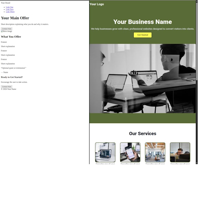 fix or improve your website