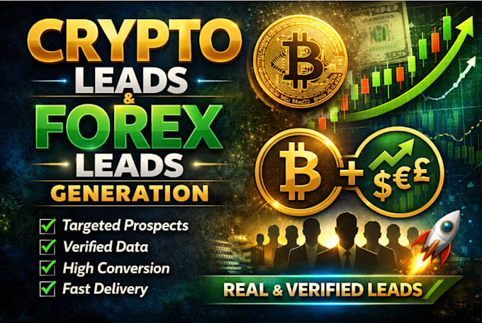 provide active and verified crypto leads, forex leads