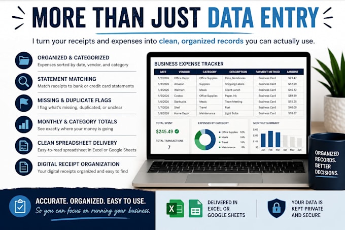organize and clean up your business receipts and expenses