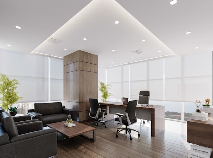 do office interior design workspace planning 3d visualization