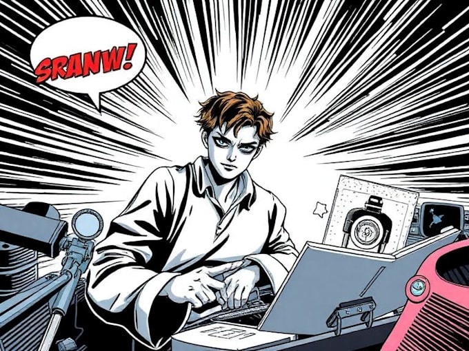 draw your comic book in manga style