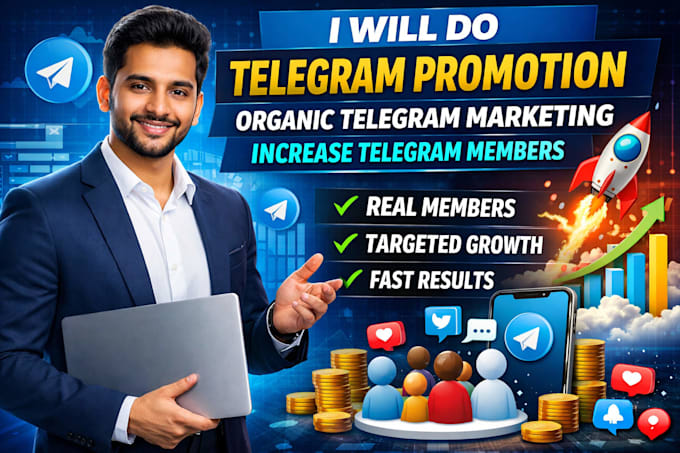 do telegram promotion, organic telegram marketing, increase telegram members