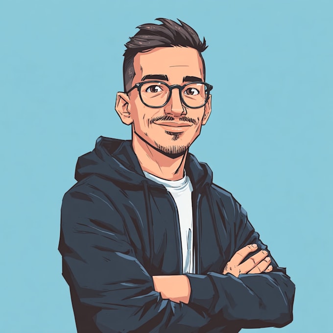 draw cartoon vector portrait or illustration