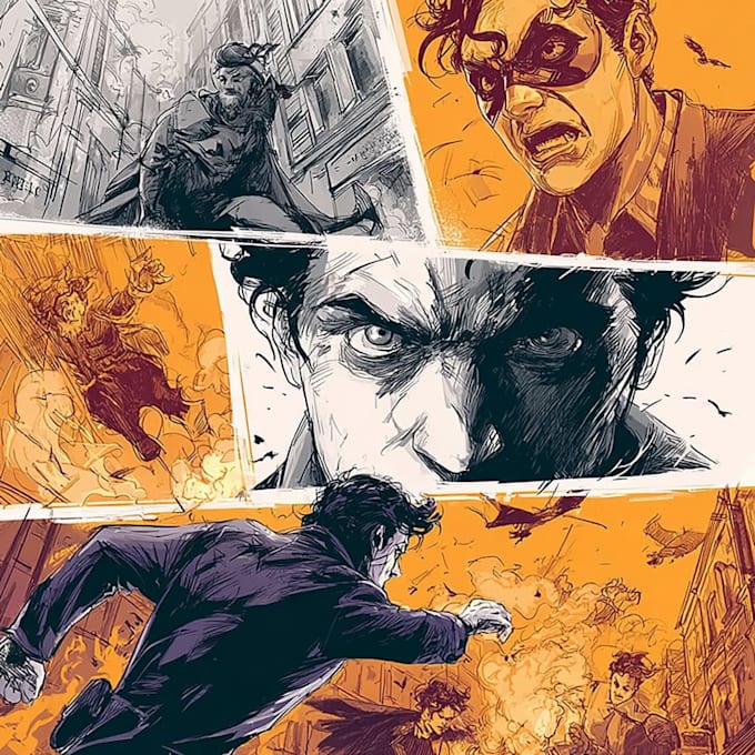 comic book illustration with comic book illustrator