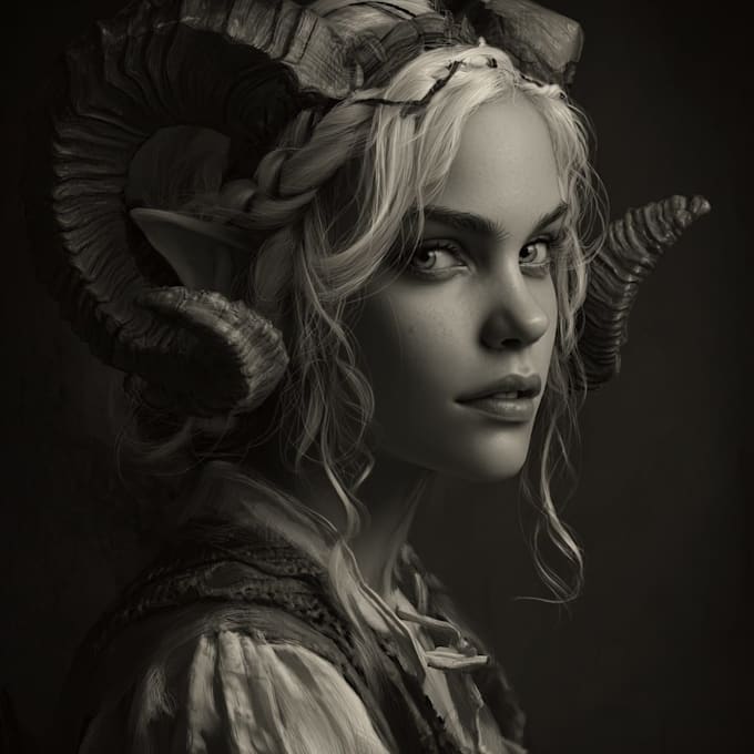 realistic or fantasy portrait for you