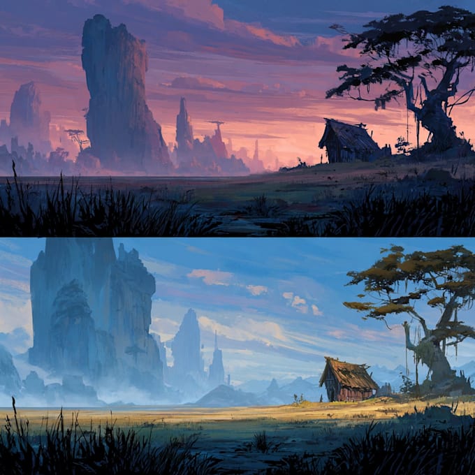 Do environment concept art for you by Armazers | Fiverr