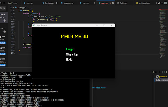 game develop and fixed bugs or add features
