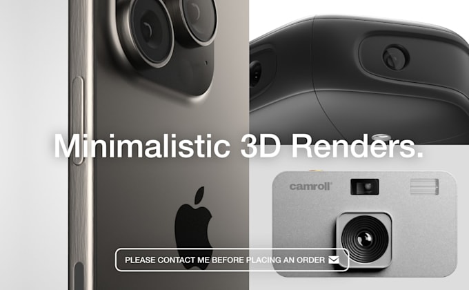 create minimalistic 3d renders for your product in blender octane