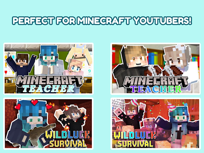 create custom minecraft thumbnails