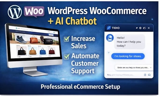 build a professional wordpress woocommerce store with ai chatbot