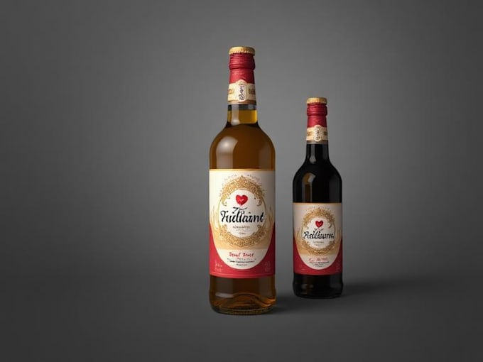 design product label or bottle label design