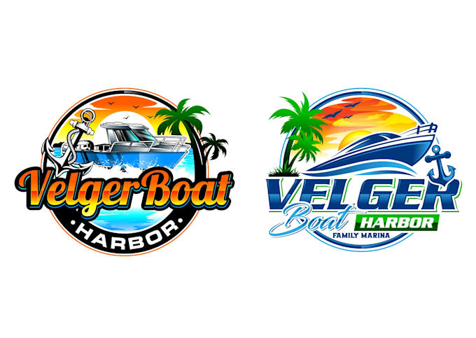 design luxury boat logo